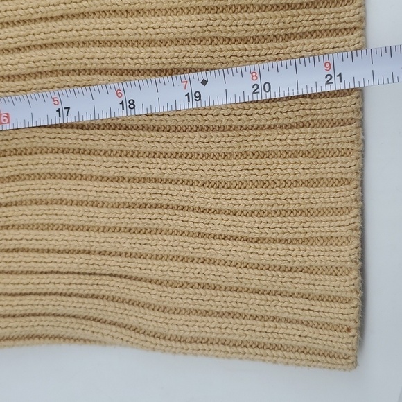 Vintage 90s INC Ribbed Cream Color Turtleneck Sweater Size Large Made in Austria - Picture 6 of 8